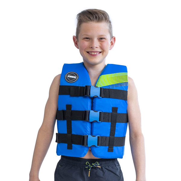 Giubbotto Nylon BLU Bambino - JOBE NYLON LIFE VEST KIDS LIME BLUE - 244820001