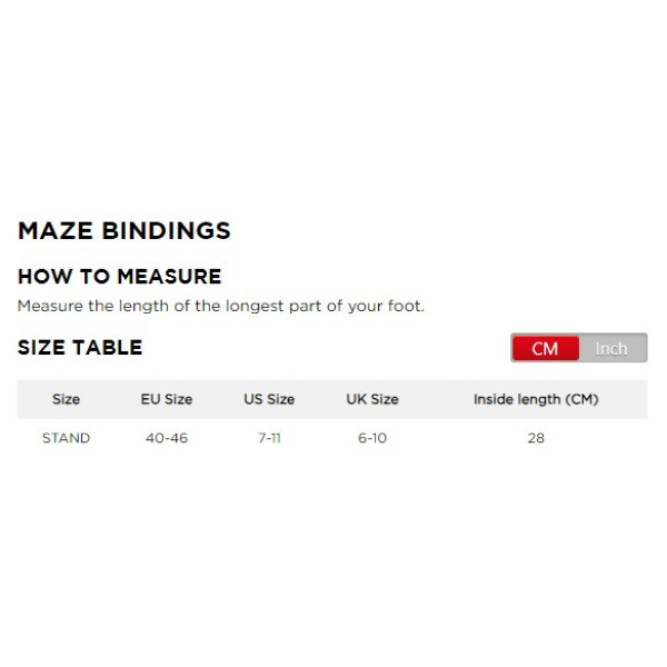 Jobe Maze Wakeboard Bindings - 393122001-40/46 - 2