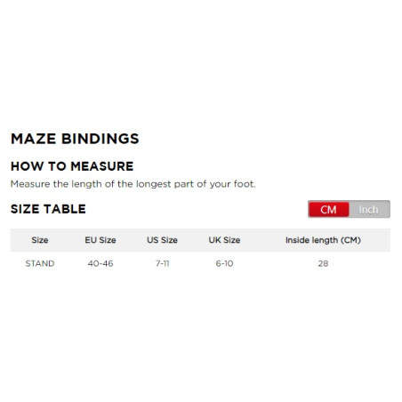 Jobe Maze Wakeboard Bindings - 393122001-40/46 -