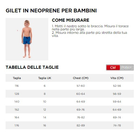 Giubbotto Neoprene Jobe AZZURRO - 244925004-140 -