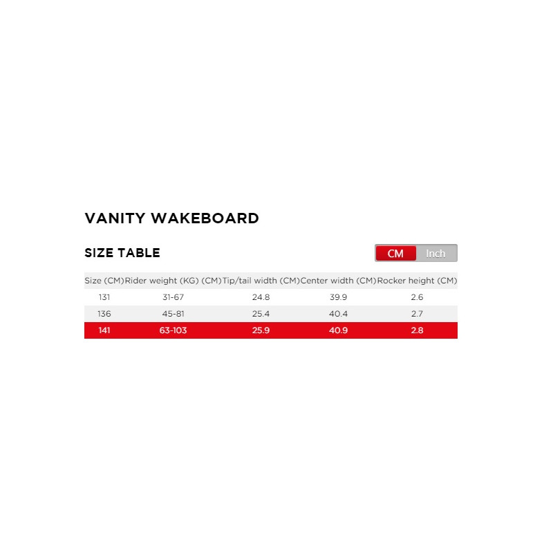 WAKEBOARD JOBE VANITY - 131 - 272524002-131 -